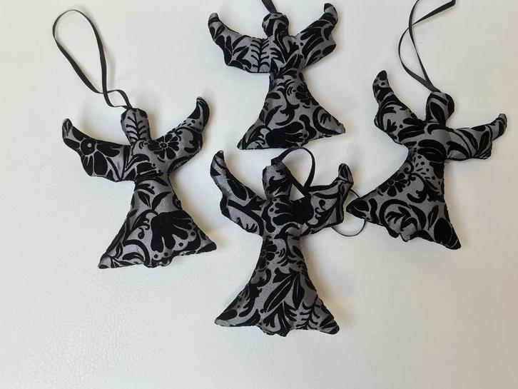 engelen en sterren in stof - in nieuwstaat, Diversen, Kerst, Ophalen