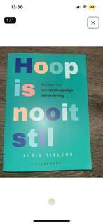 Hoop is nooit stil, Ophalen, Zo goed als nieuw, Hogeschool, Joris Tielens