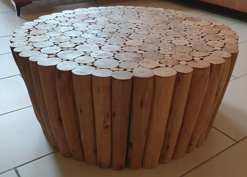 Table de salon - de chevet - en bois d'eucalyptus, Huis en Inrichting, Tafels | Salontafels, Nieuw, Minder dan 50 cm, 50 tot 100 cm