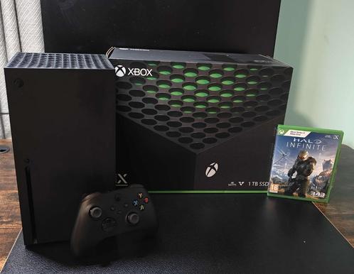 Xbox Series X te koop – inclusief Halo Infinite, Games en Spelcomputers, Spelcomputers | Xbox Series X en S, Gebruikt, Xbox Series X