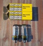 NOS pair Sylvania 6V6GTA Black plate, Ophalen of Verzenden, Buis of Buizen