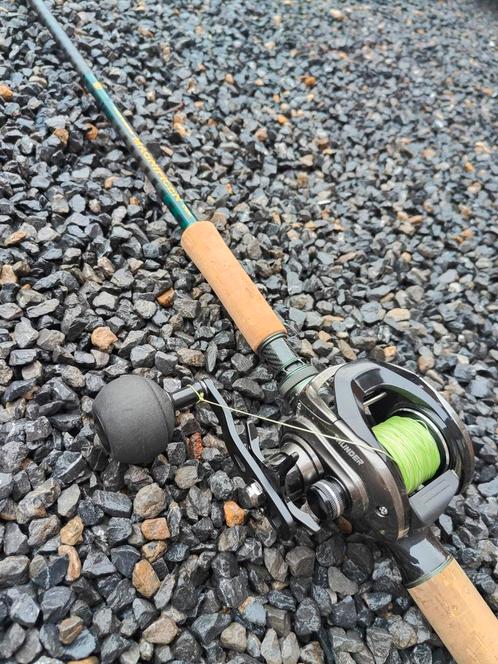 Ensemble casting 30-120 Big bait, Watersport en Boten, Hengelsport | Roofvissen, Zo goed als nieuw, Molen, Ophalen of Verzenden