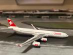 Swiss airlines Airbus a340 1:500 met doos, Verzamelen, Gebruikt, Ophalen of Verzenden, Schaalmodel