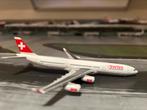 Swiss airlines Airbus a340 1:500 met doos, Verzamelen, Luchtvaart en Vliegtuigspotten, Ophalen of Verzenden, Gebruikt, Schaalmodel