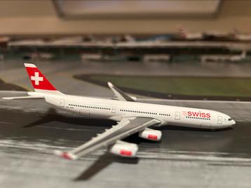 Swiss airlines Airbus a340 1:500 met doos
