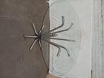 Table vintage verre et chrome, Ophalen, Gebruikt, Rond, Glas