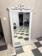 Spiegel in hout snijwerk, Ophalen, Gebruikt, Rechthoekig