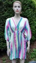 J & L Lange Tuniek- Roze Neongeel-One Size, Maat 38/40 (M), Overige kleuren, Nieuw, Ophalen of Verzenden