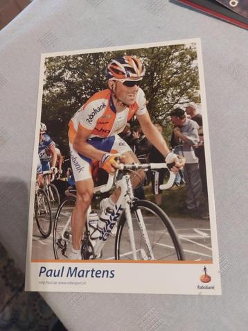 Wielerkaart : Paul Martens / Rabobank beschikbaar voor biedingen
