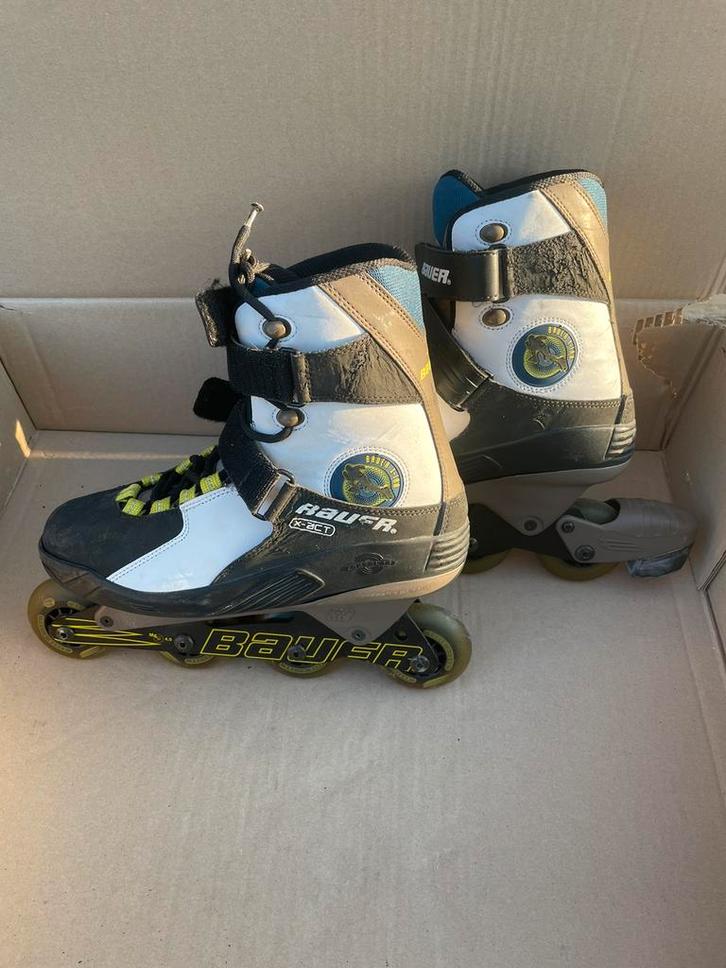Patins à roulettes et patins à roulettes Bauer M 44.5, Sports & Fitness, Patins à roulettes alignées, Utilisé, Rollers 4 roues en ligne