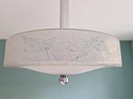 Art Deco kroonluchter, matglas en gegraveerde decoratie, Antiek en Kunst, Ophalen of Verzenden