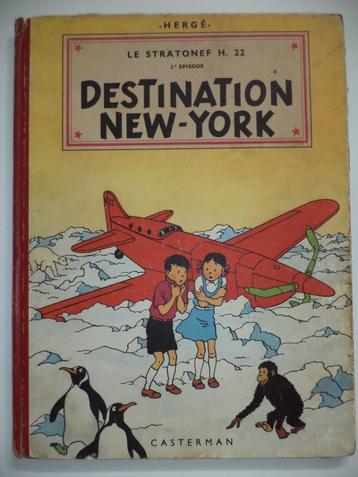 1951 Hergé Destination New York EO Casterman LES AVENTURES D