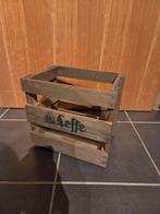 Leffe - caisse/boîte/poubelle en bois - cadeau parfait, Enlèvement, Comme neuf, Casier