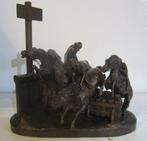 Antiek beeld Monkey Steeplechase apen paardenrace1846, Antiek en Kunst, Kunst | Beelden en Houtsnijwerken, Verzenden