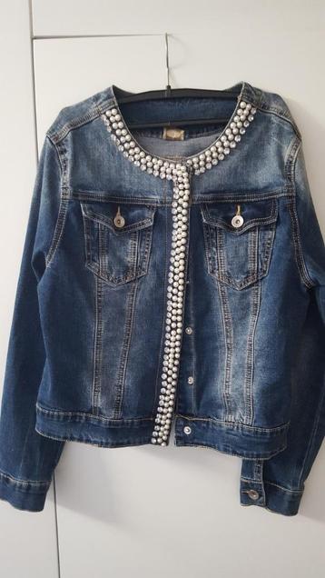 Jeansvest met diamantjes in maat 152 NIEUWSTAAT beschikbaar voor biedingen