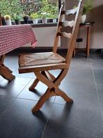 6 stoelen voor eetkamer, Ophalen, Gebruikt, Bruin, Riet of Rotan