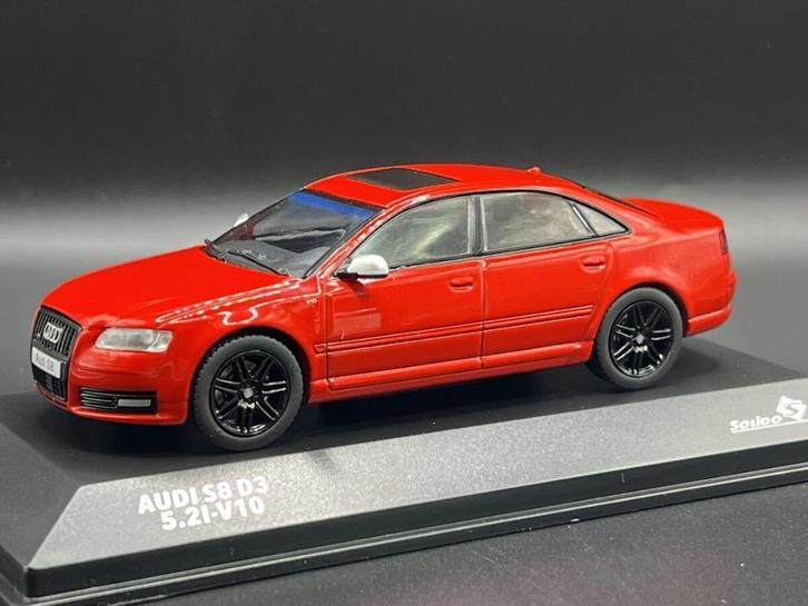 1:43 Solido AUDI A8 S8 5.2i V10 2010 red S4313304, Hobby & Loisirs créatifs, Voitures miniatures | 1:43, Neuf, Voiture, Solido