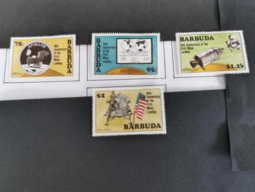 Barbuda 1980 - voyage dans l'espace, lune, drapeau, Apollo *, Enlèvement ou Envoi, Non oblitéré, Amérique du Nord