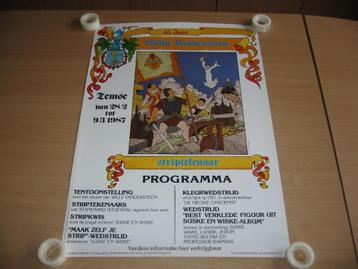 Suske & Wiske : Affiche 45 jaar Willy Vandersteen Temse 1987 beschikbaar voor biedingen