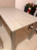 Table haute bois et acier 160 x 90x 90cm, Maison & Meubles, Tables | Tables à manger, Métal, Cinq personnes ou plus, 150 à 200 cm