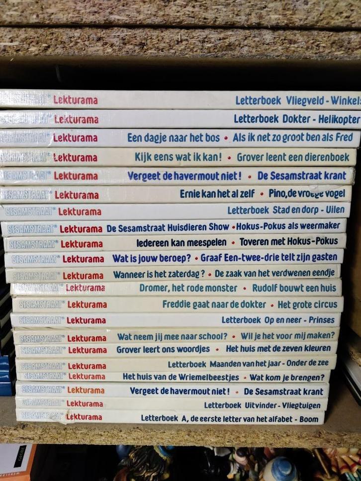 Lot van 21 kinderboeken Sesamstraat (Lekturama), Boeken, Kinderboeken | Kleuters, Gelezen, Ophalen of Verzenden