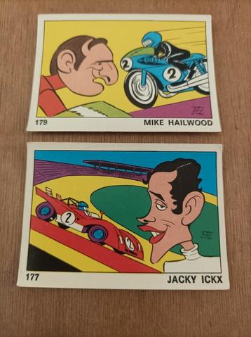 Panini OK VIP Ickx, Hailwood n 177 et 179, Enlèvement ou Envoi, Comme neuf