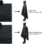 Regenponcho waterdicht | regencape | camping | Nieuw, Caravans en Kamperen, Regenkleding, Heren, -, -, Nieuw