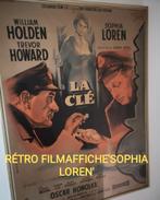 FILMAFFICHE ' LA CLÉ ' 1958 MET OA SOPHIA LOREN, Verzamelen, Posters, Met lijst, Deurposter of groter, Ophalen of Verzenden, Film en Tv