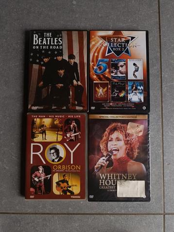 Muziekdvd's en biografieën  3,00eur/stuk beschikbaar voor biedingen