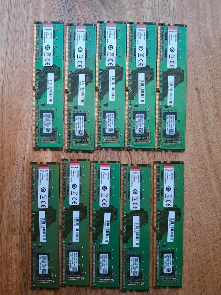 Kingston KVR24N17S6/4 4GB werk geheugen (12x), Computers en Software, RAM geheugen, Gebruikt, DDR4, Ophalen of Verzenden