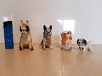 Vintage porselein honden; samen €8, Verzamelen, Ophalen of Verzenden, Zo goed als nieuw, Hond of Kat, Beeldje of Figuurtje