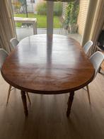 Eettafel uitklapbaar 4 tot 6 personen kerselaar, Huis en Inrichting, Ophalen, Gebruikt, 100 tot 150 cm, Vijf personen of meer