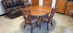 Eettafel met 6 stoelen, Huis en Inrichting, Tafels | Eettafels, Ophalen, Gebruikt, 100 tot 150 cm, 50 tot 100 cm
