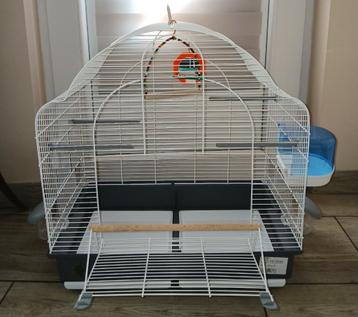 Grote vogelkooi met complete accessoires 62x58x36  beschikbaar voor biedingen