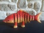 Koi déco en bois articulé (2 disponibles), Ophalen