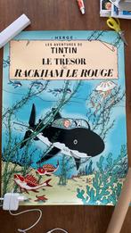 Poster Tintin le trésor rackham le rouge, Boeken, Ophalen of Verzenden, Zo goed als nieuw