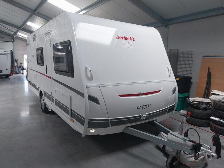 Dethleffs C'Go 495 QSK met stapelbed, Caravans en Kamperen, Caravans, Bedrijf, Dethleffs, Stapelbed, Mover, Ophalen