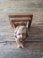 Vintage Houten wand console engel, Ophalen