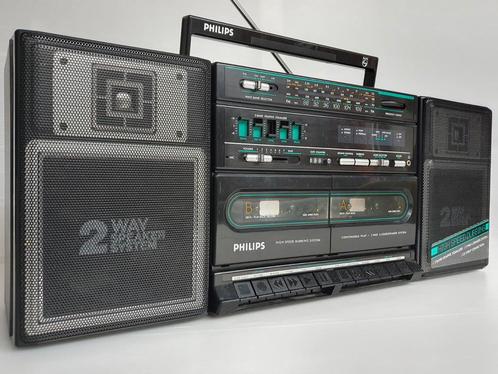 Machine à sons Ghettoblaster des années 80, TV, Hi-fi & Vidéo, Radios, Comme neuf, Radio, Enlèvement ou Envoi