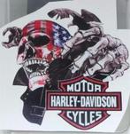 HARLEY DAVIDSON Skull Logo Vinyl Motor Sticker, Verzenden, Nieuw