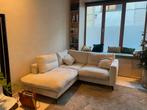 Mooie zetel te koop - hoekzetel, chaise longue, beige, Enlèvement, Comme neuf