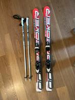 Ski’s + stokken 128 kind, Gebruikt, 100 tot 140 cm, Ophalen, Overige merken