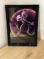 Pokémon - Kader met prachtige Mewtwo print!, Hobby en Vrije tijd, Verzamelkaartspellen | Pokémon, Ophalen of Verzenden, Gebruikt