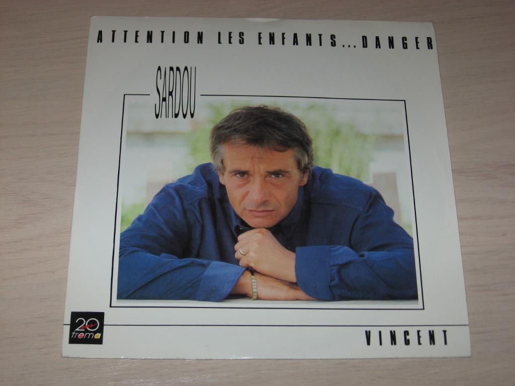 Disque vinyl 45 tours michel sardou attention les enfants, Cd's en Dvd's, Vinyl | Pop, Zo goed als nieuw, Ophalen of Verzenden