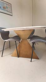 Marmeren design tafel + stoelen, Ophalen
