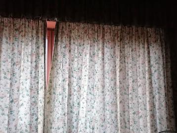 Gordijnen (gevoerd) bloemmotief stijl Laura Ashley  beschikbaar voor biedingen