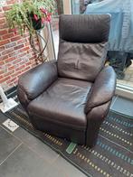 Lederen zetel., Huis en Inrichting, Ophalen, Zo goed als nieuw