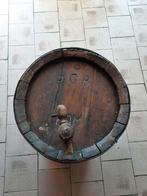 Tonneau en bois diamètre +-40cm.hauteur +-55 cm, Enlèvement