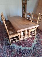 Eiken Tafel met 6 stoelen, Antiek en Kunst, Ophalen