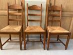 6 eiken eetkamer stoelen, Huis en Inrichting, Stoelen, Ophalen, Zo goed als nieuw
